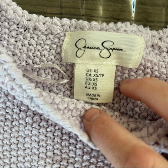 JESSICA SIMPSON knit top in light purple - Picture 2 of 7